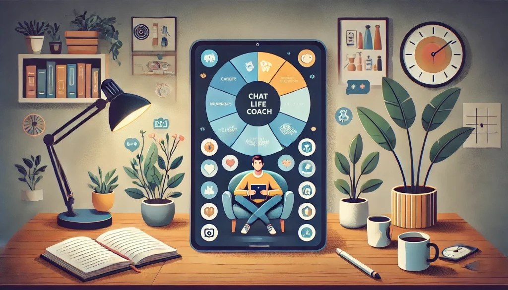 ChatGPT Life Coach Illustration