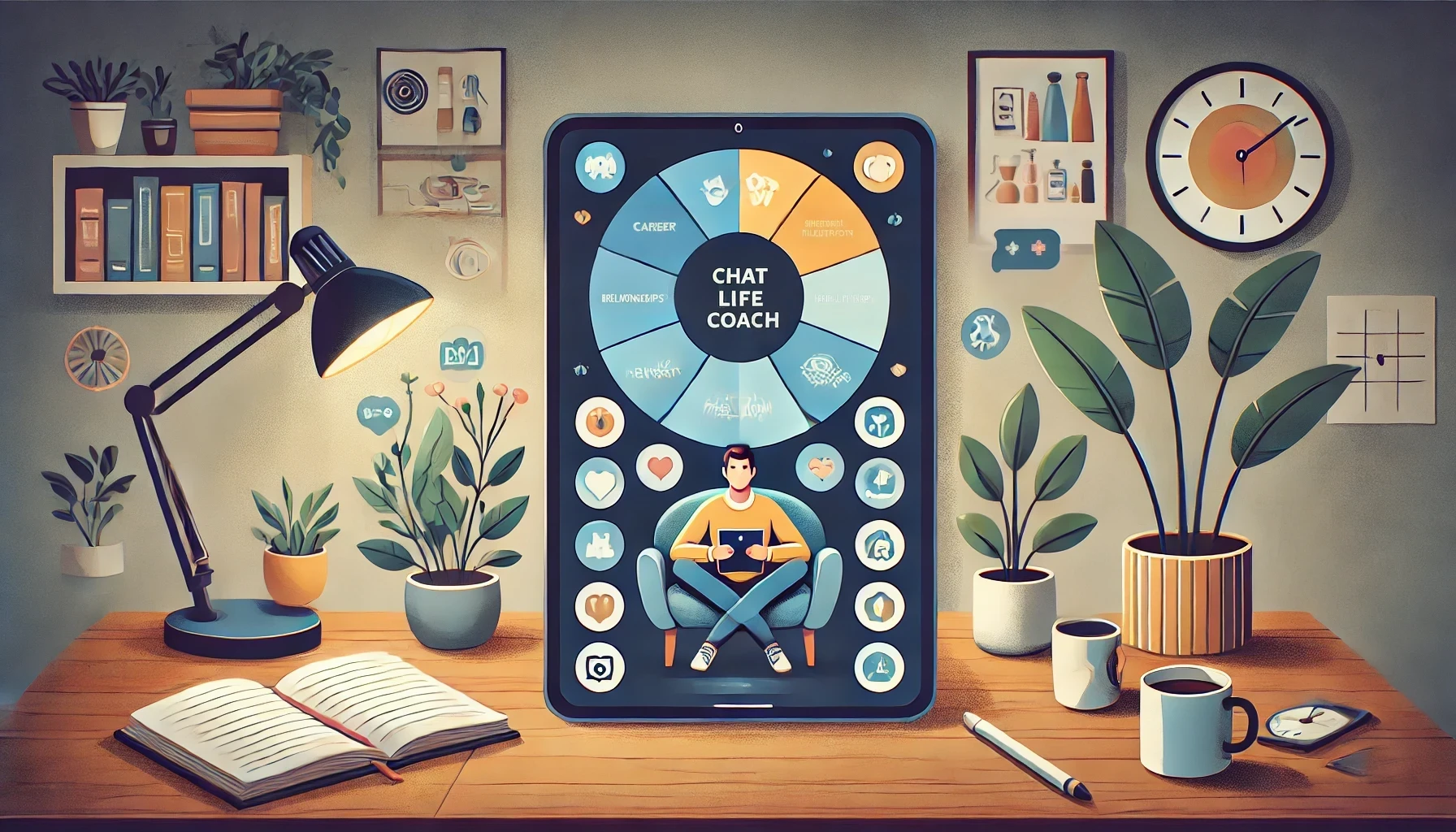 ChatGPT Life Coach Illustration
